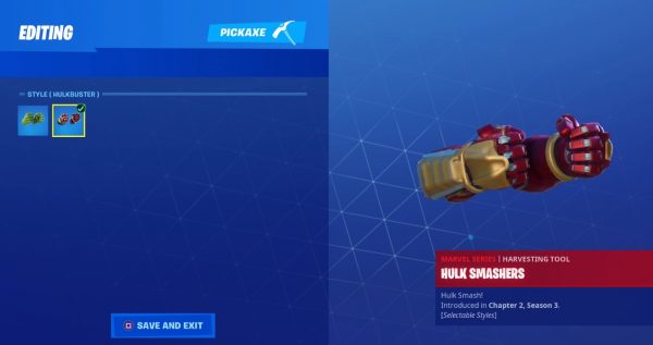 How to get the Hulk Smashers Pickaxe and Hulkbuster Style