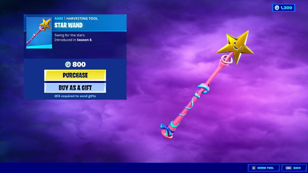 Purple insight with star wand pickaxe