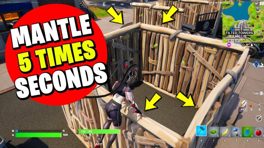 How to Mantle 5 Times in 5 Seconds in Fortnite