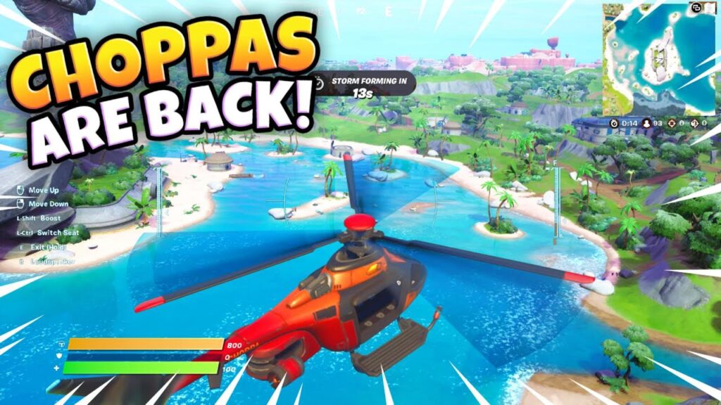 Are helicopters back in Fortnite 2022?